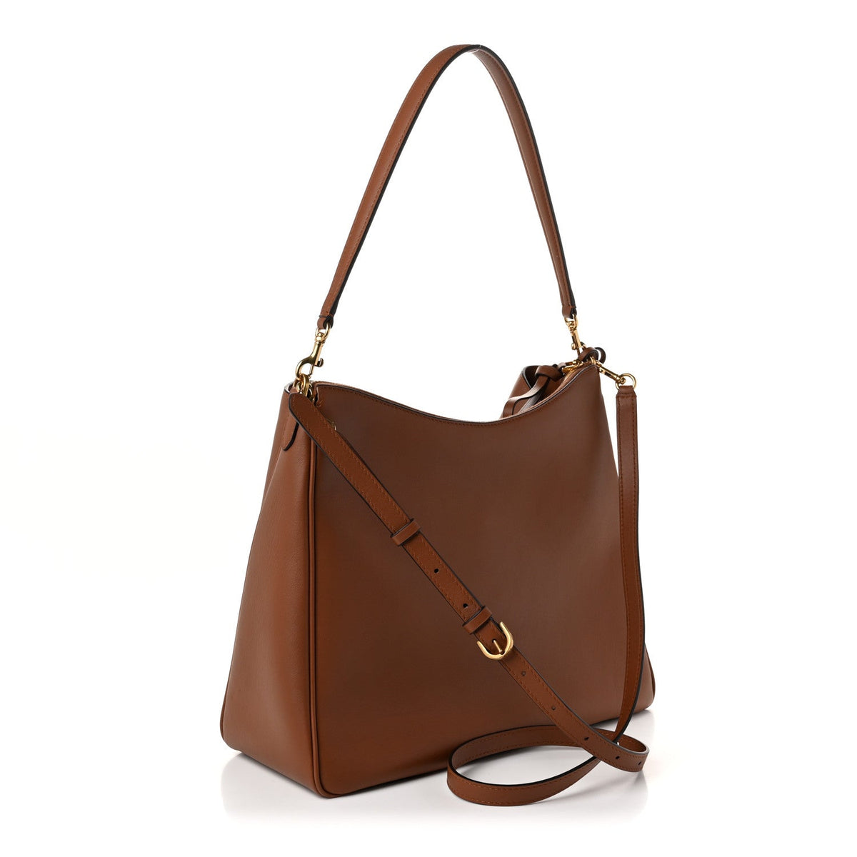 Natural Smooth Calfskin Medium Rodeo Hobo New Tan