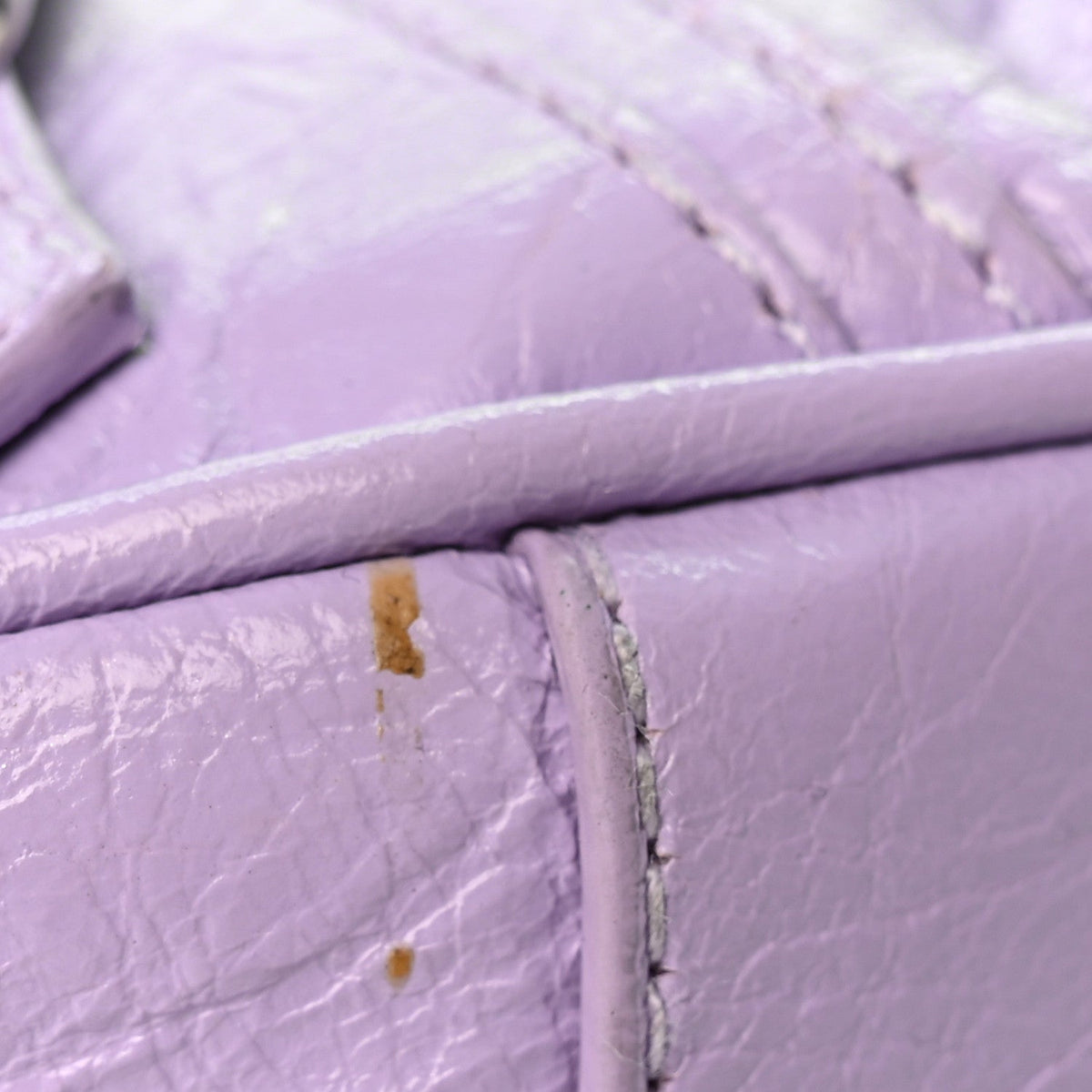 Agneau Arena Le Cagole Mini Purse With Chain Lilac