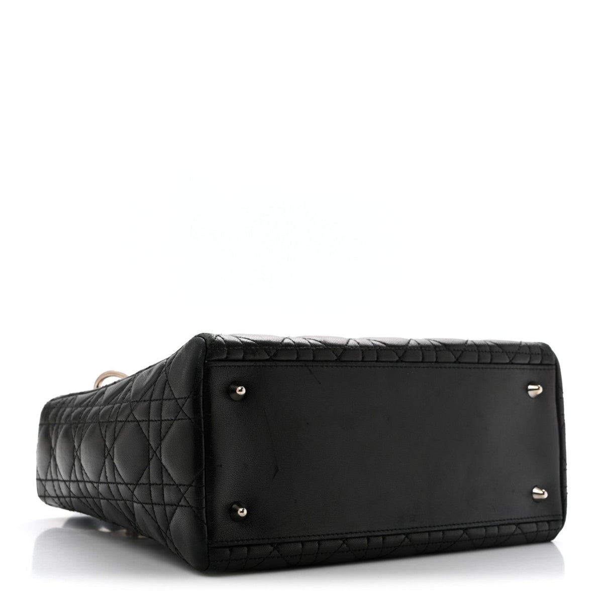 Lambskin Cannage Medium Lady Dior Black