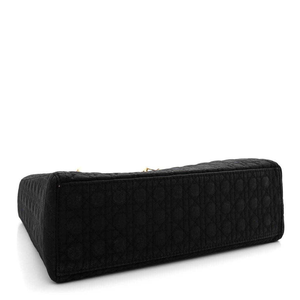 Nylon Cannage Large Lady Dior Black