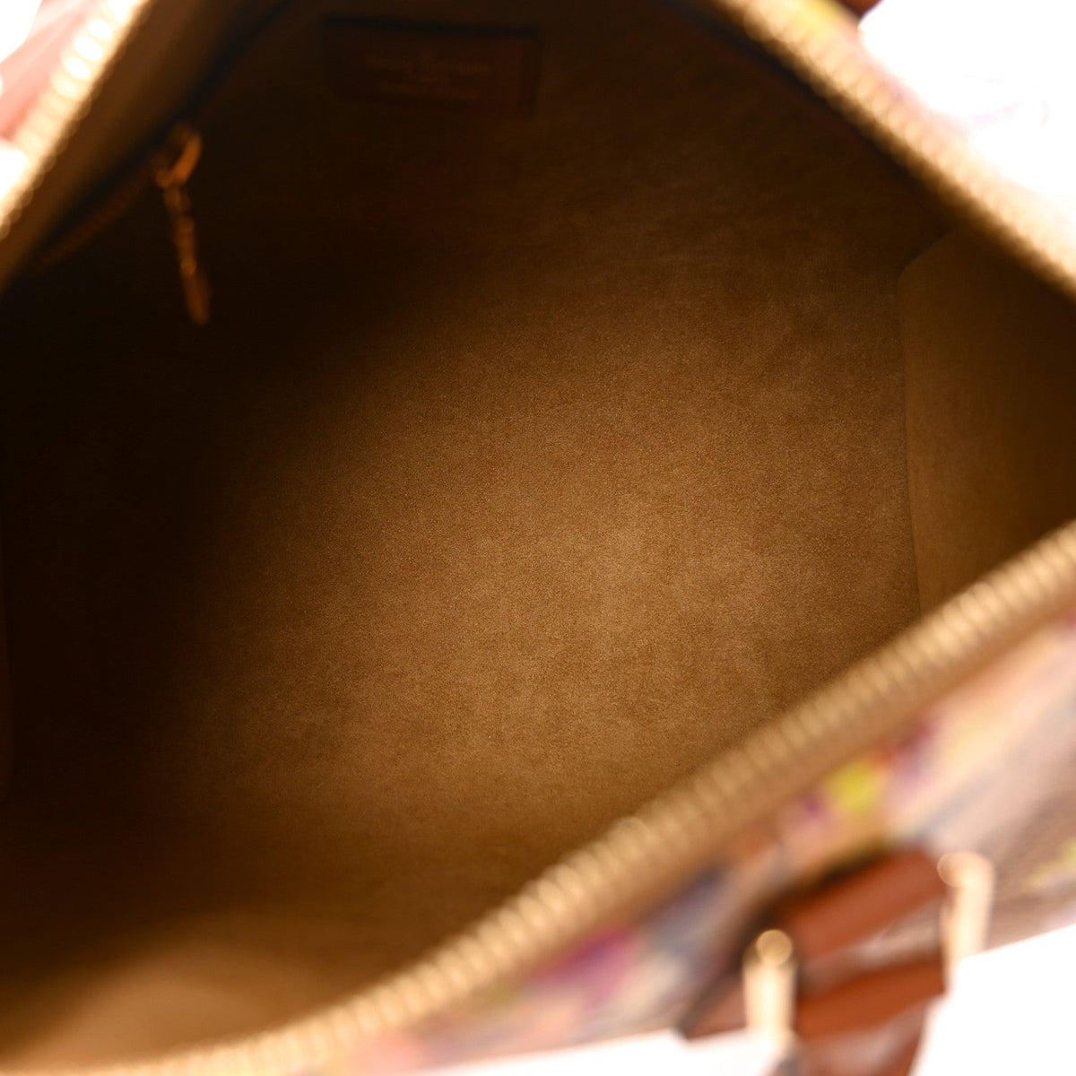 Metallic Monogram LV Garden Speedy Bandouliere 25 Gold