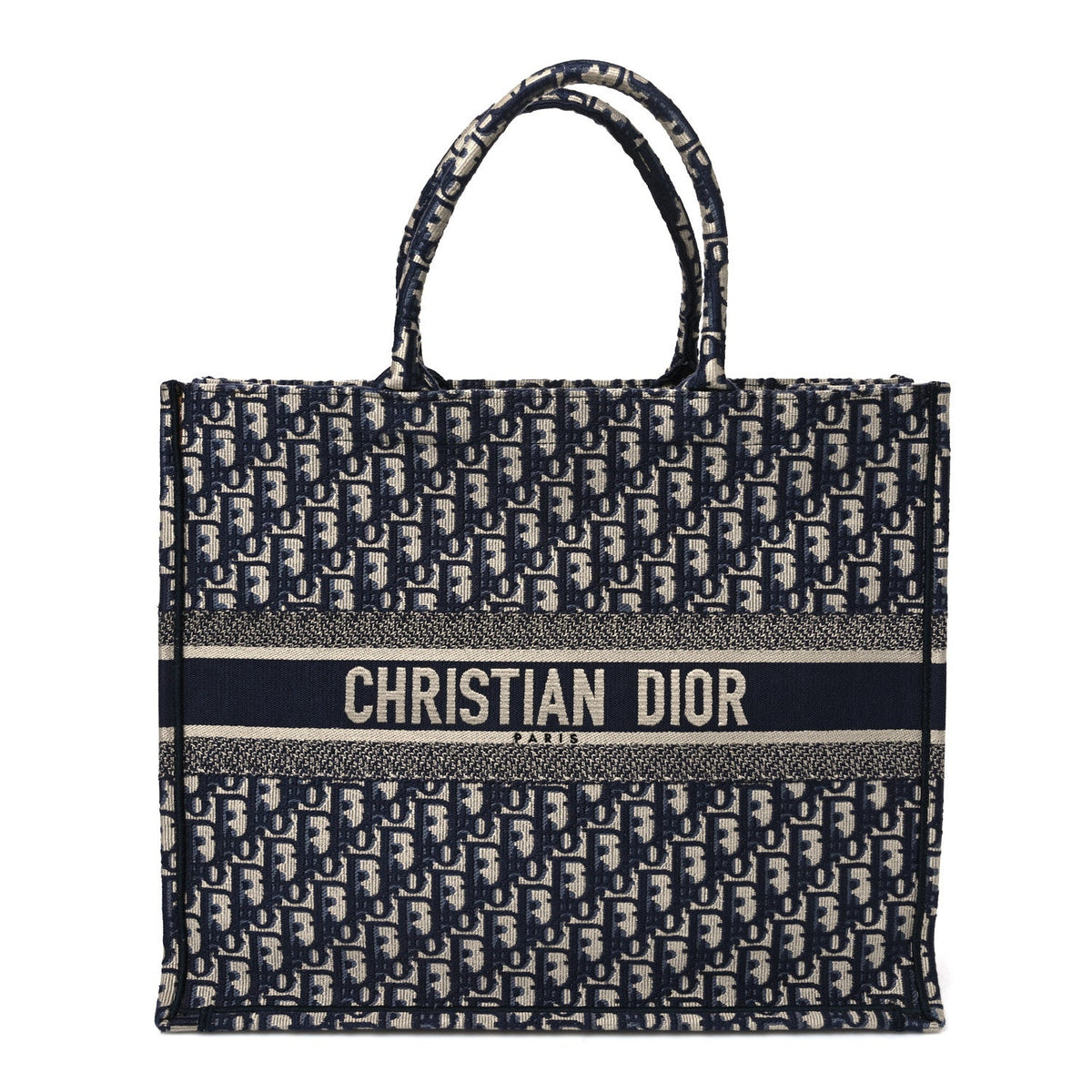 Oblique Large Book Tote Blue Multicolor
