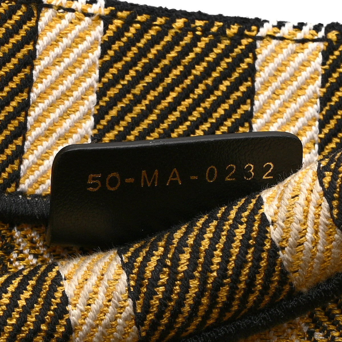 Canvas Embroidered Small Tartan Check Book Tote Yellow Multicolor