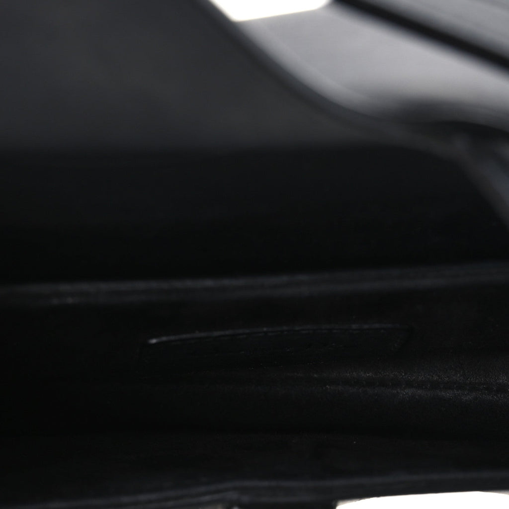 Ultra Matte Calfskin Mini Saddle Bag Black
