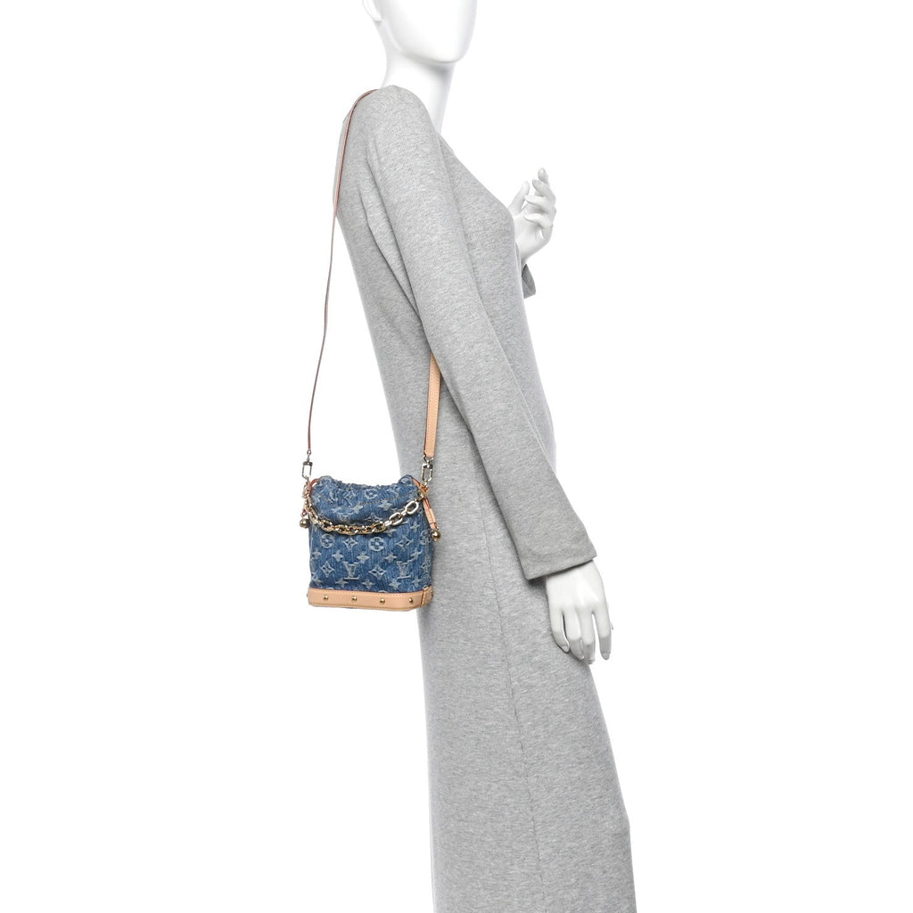 Monogram Denim Nano Noe Blue