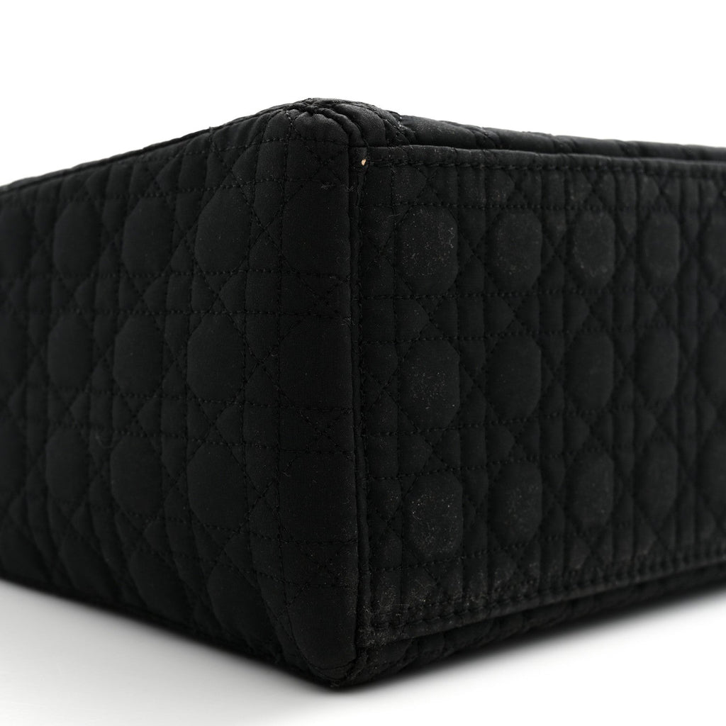 Nylon Cannage Large Lady Dior Black