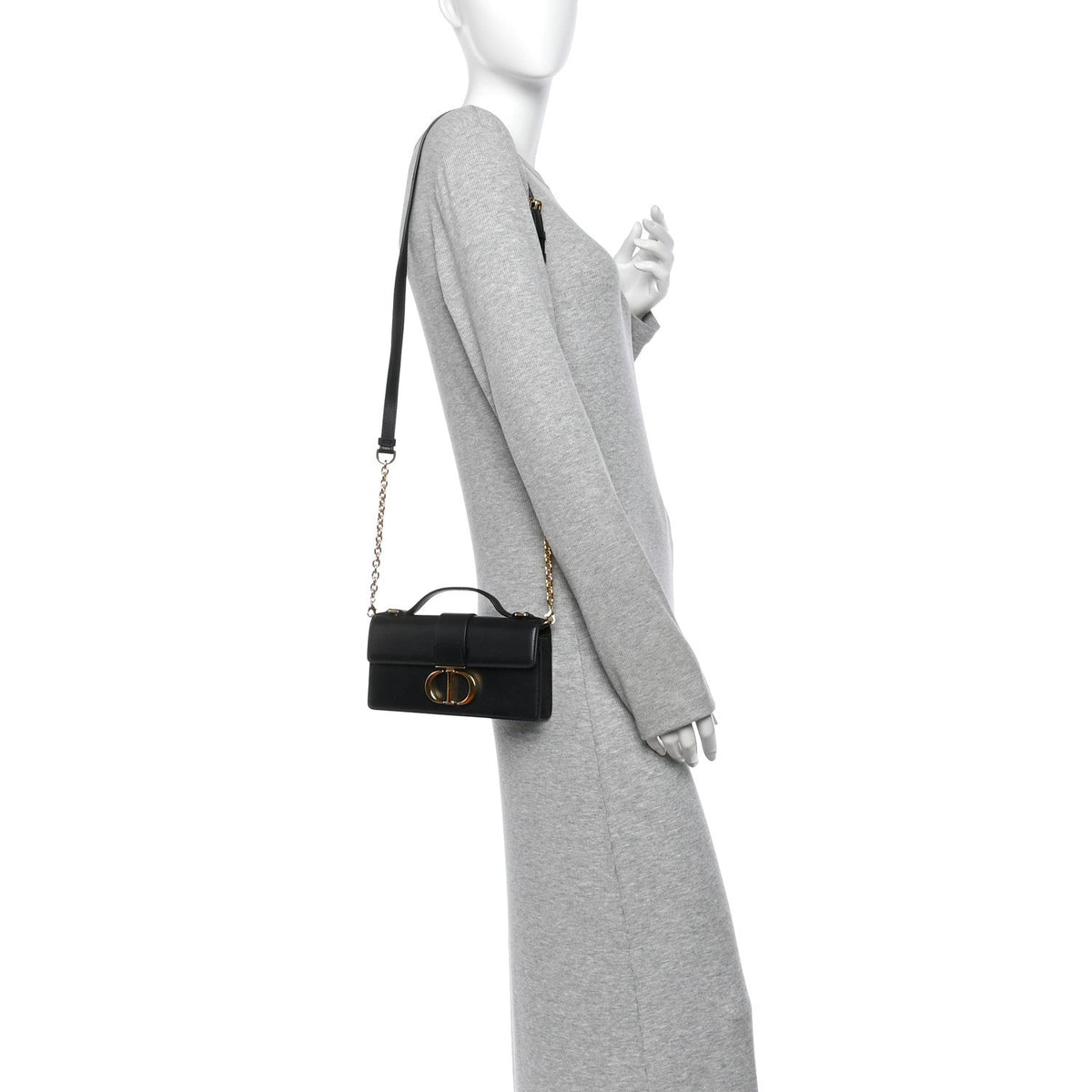 Smooth Calfskin Miss Montaigne Mini Flap Black