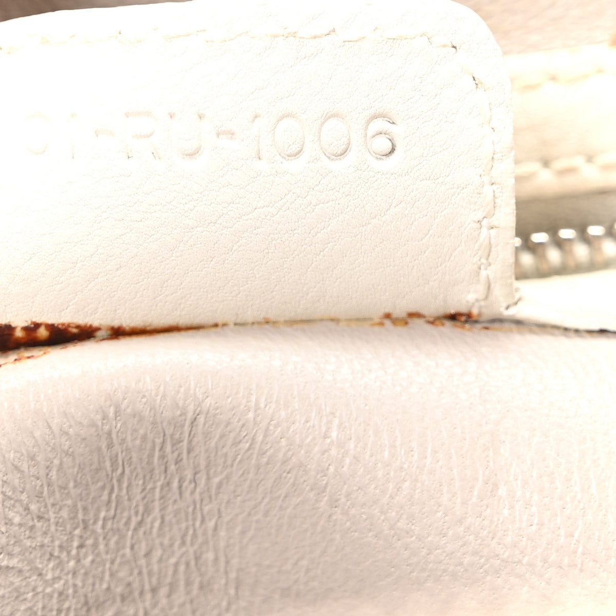 Calfskin My Dior Frame Pocket Satchel White
