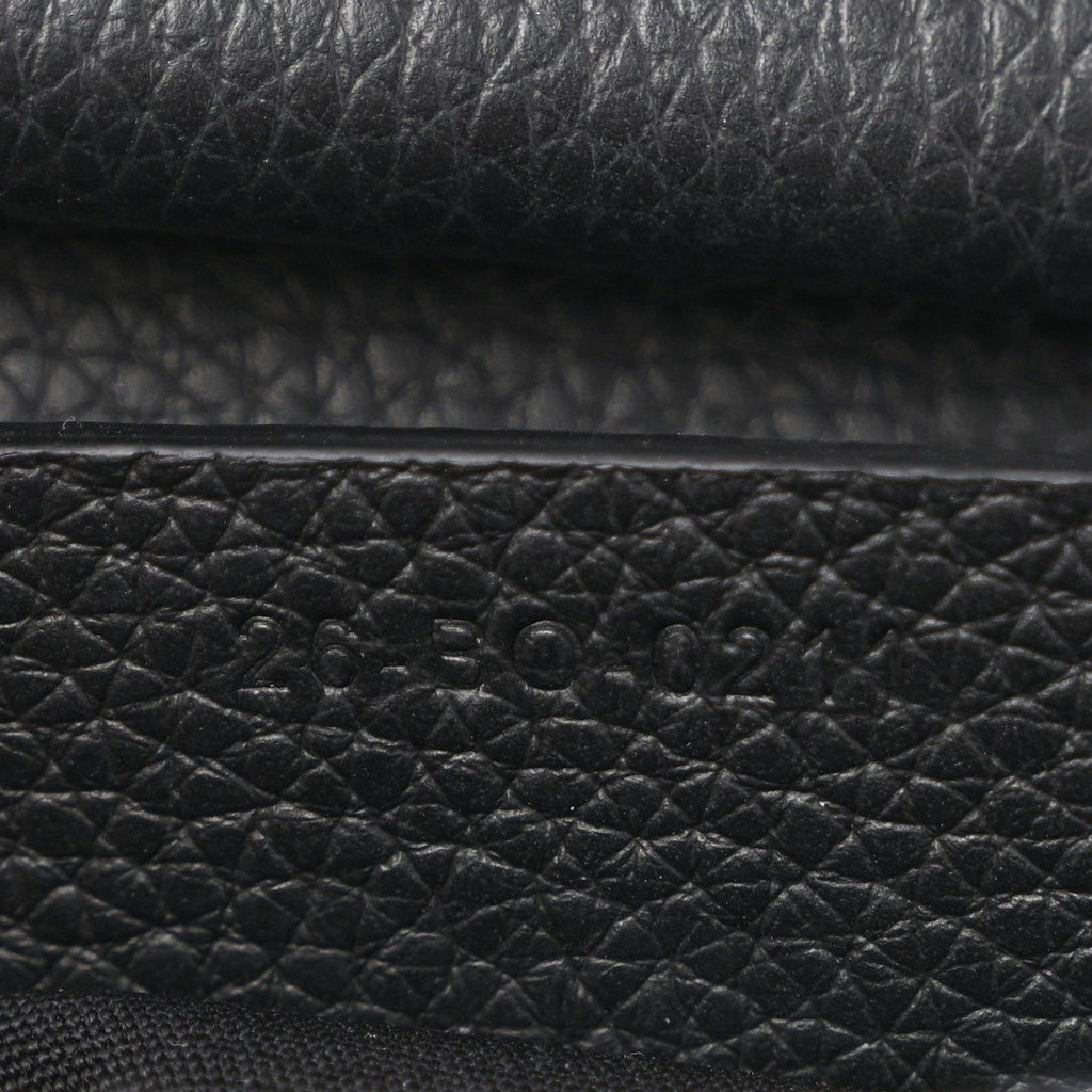 HOMME Oblique Calfskin Mens Mini Saddle Backpack Navy Blue