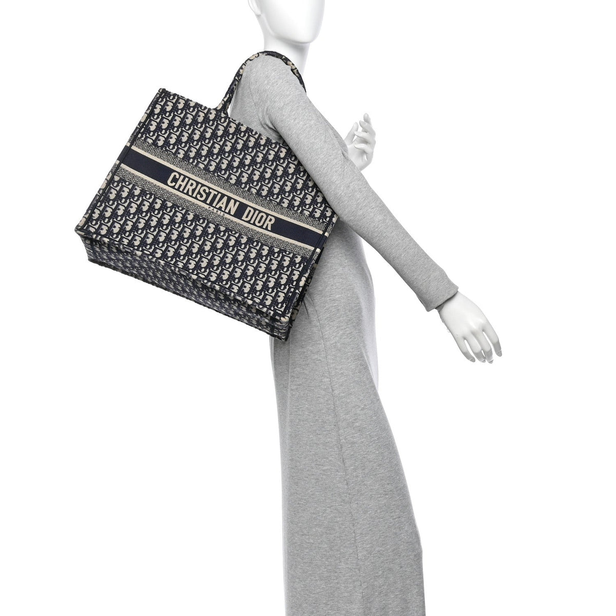 Oblique Large Book Tote Blue Multicolor