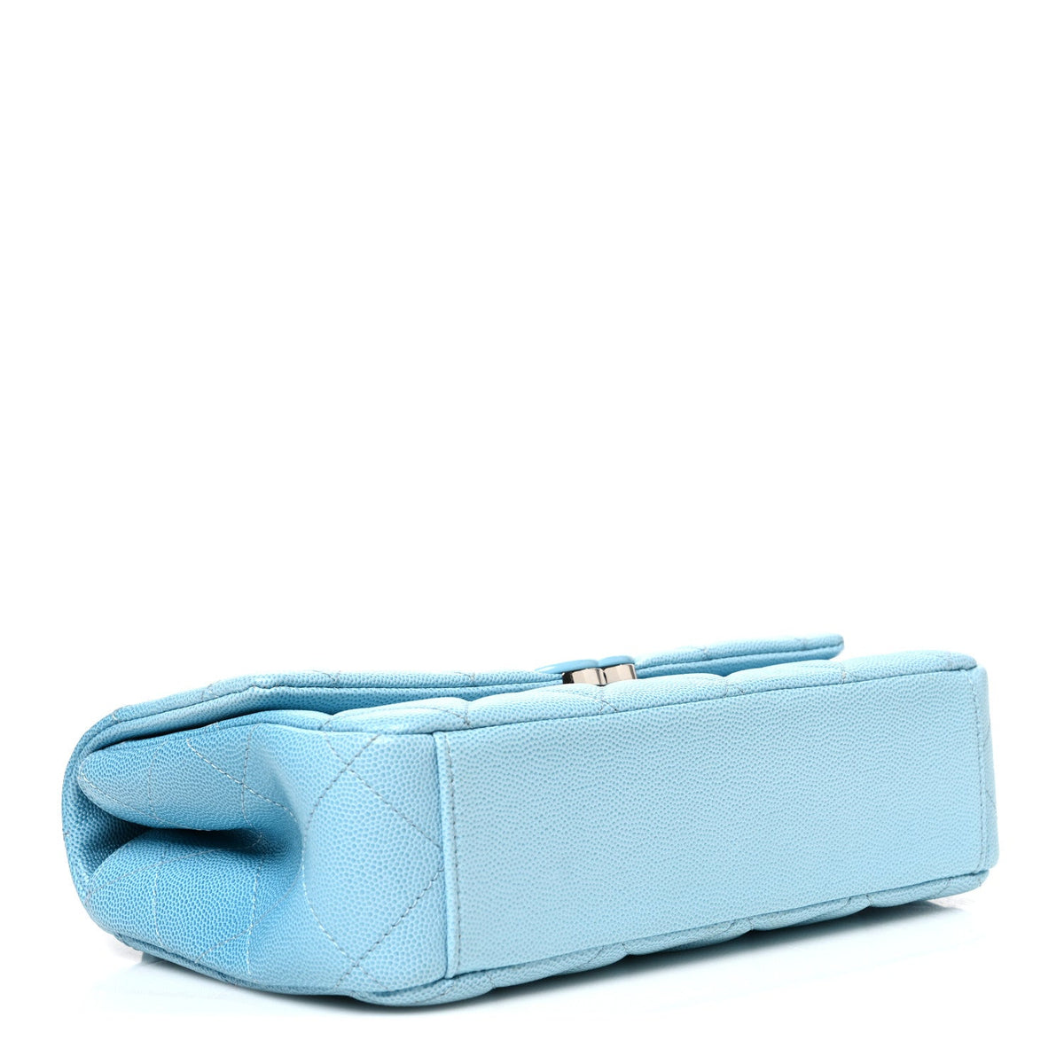 Shaded Caviar Quilted My Everything Flap Light Blue