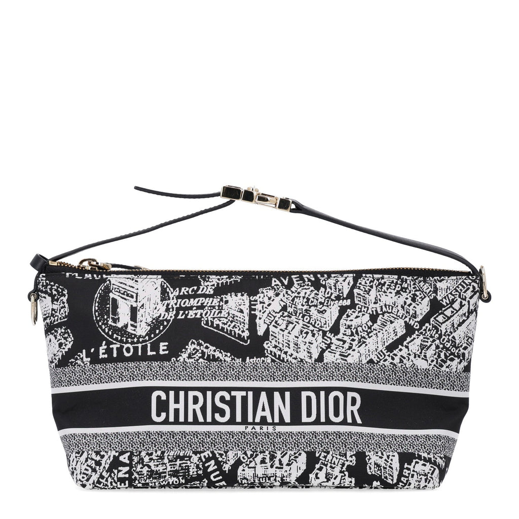 Technical Fabric Toile De Jouy DiorTravel Nomad Pouch Blue