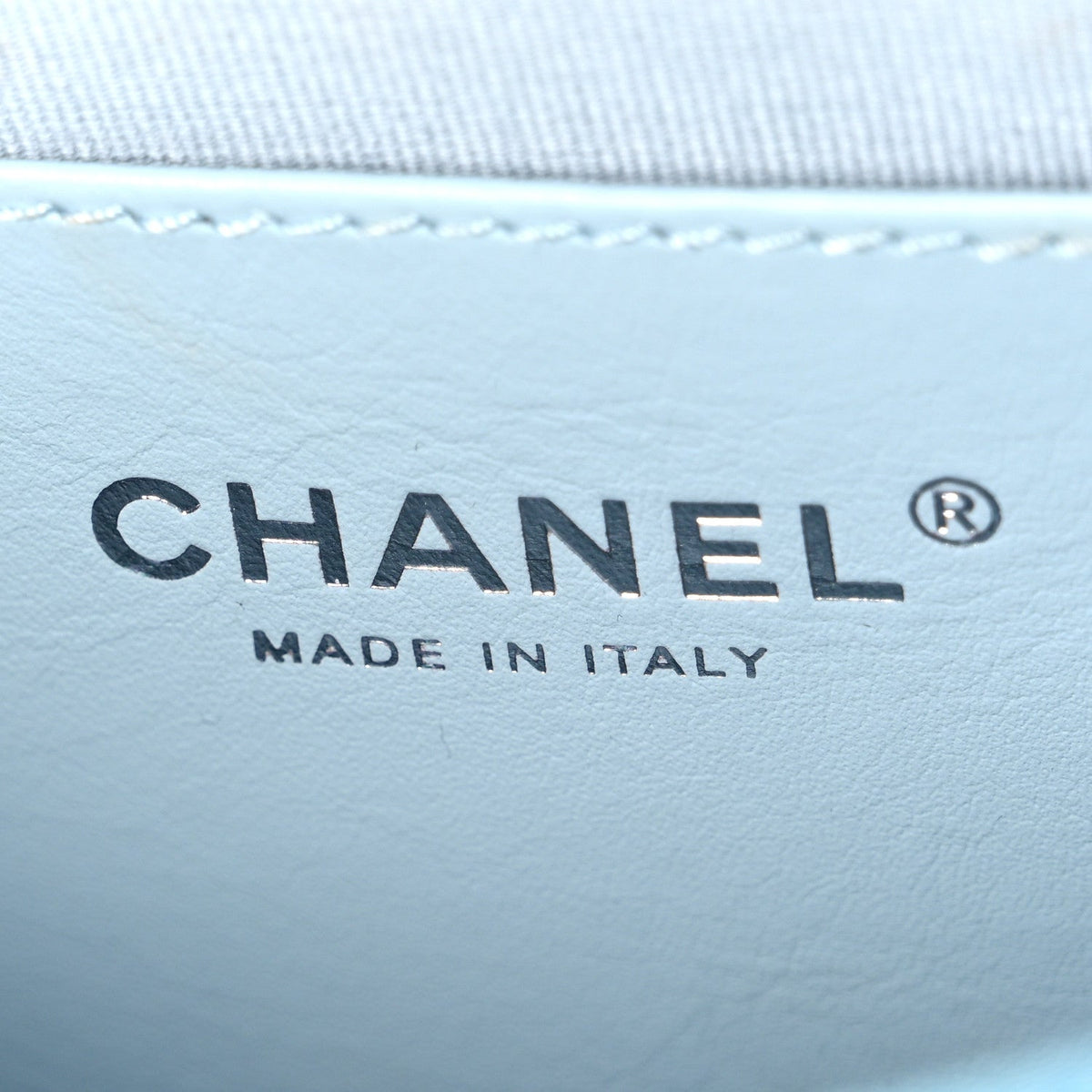 Shaded Caviar Quilted My Everything Flap Light Blue