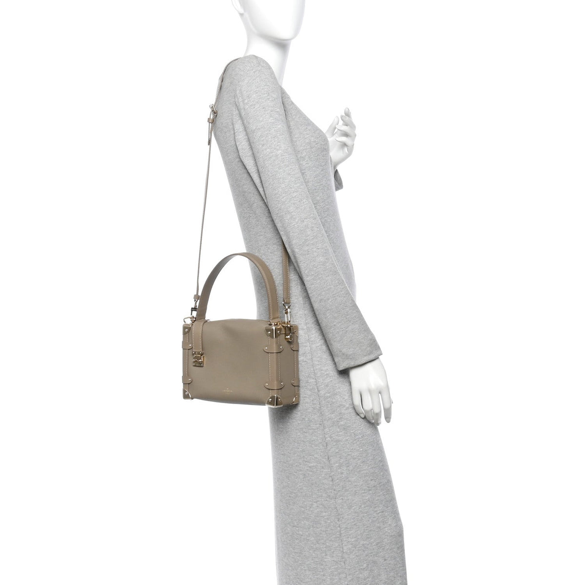 Calfskin Side Trunk MM Taupe
