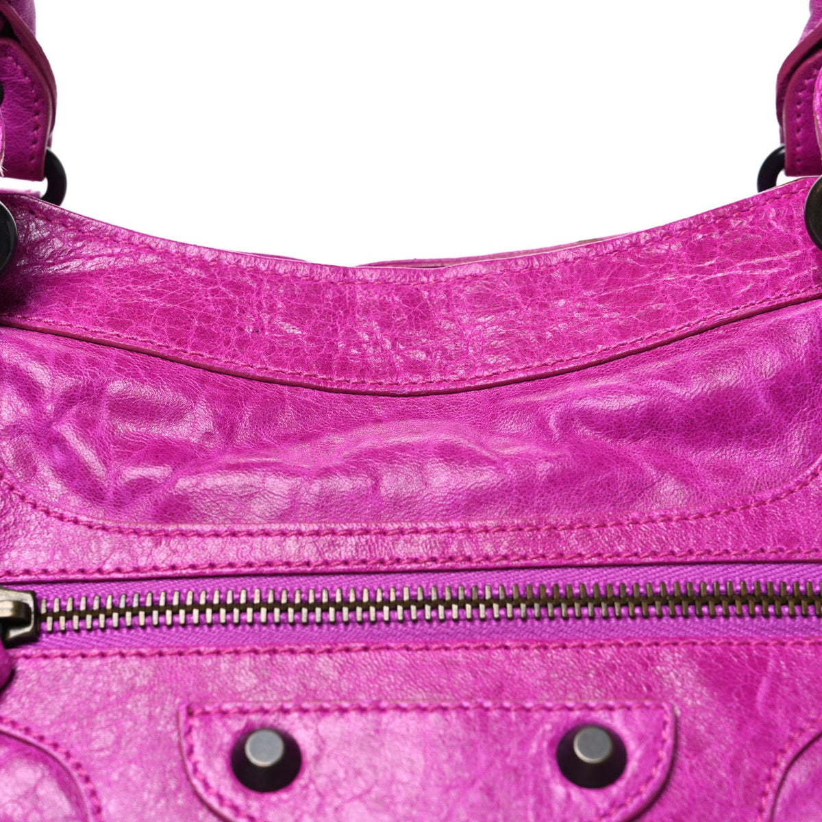 Agneau Classic Hardware Step Magenta