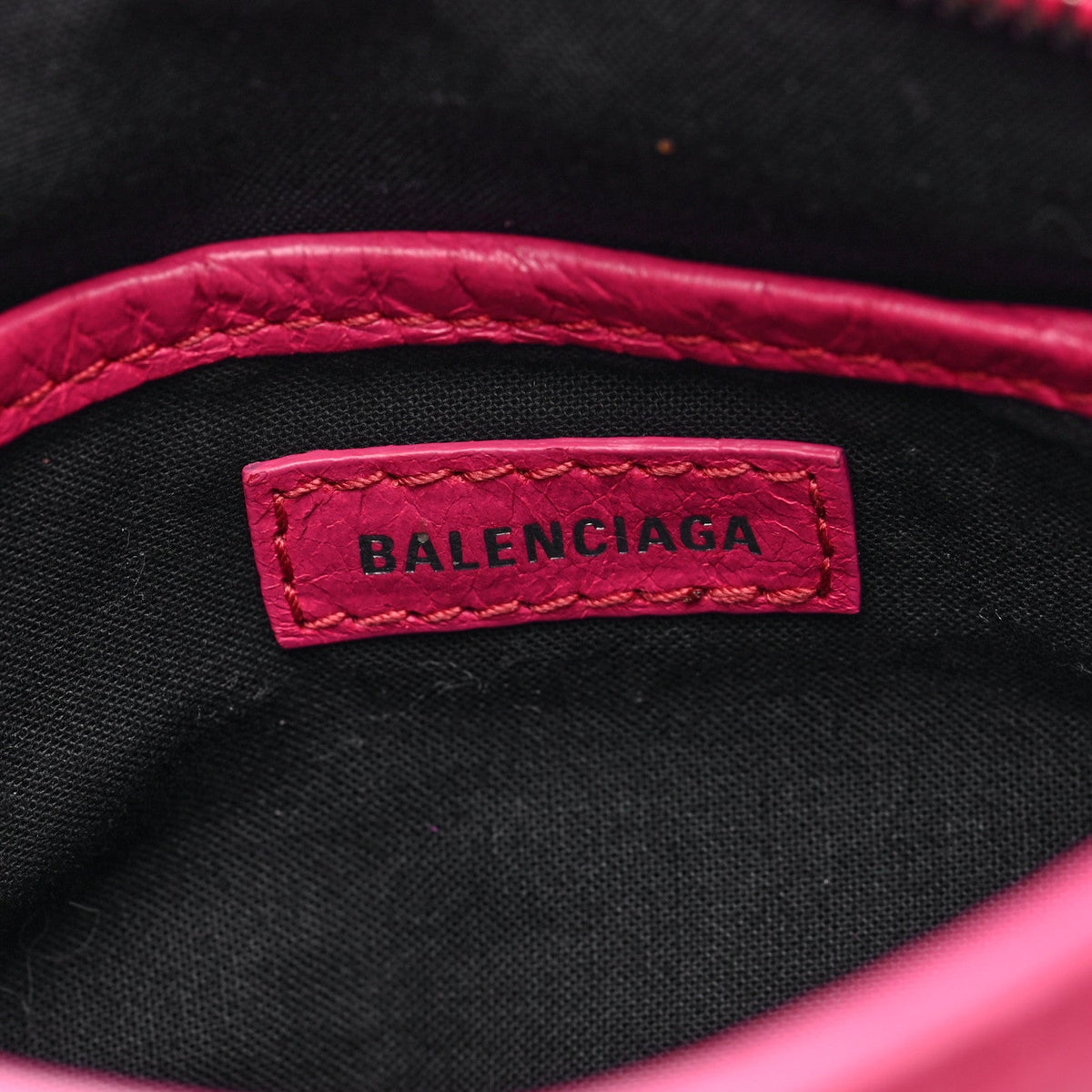 Agneau Arena Silver Hardware Nano Le City Fuchsia