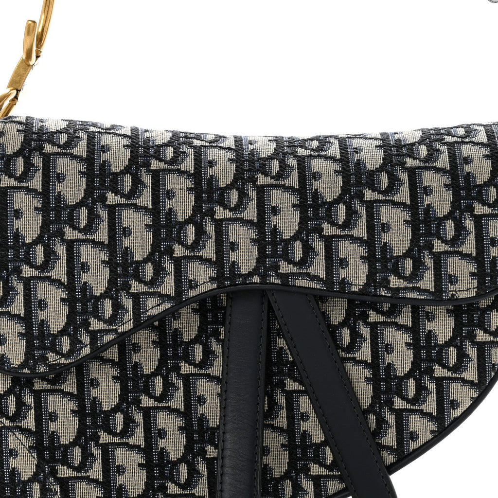 Oblique Saddle Bag Blue