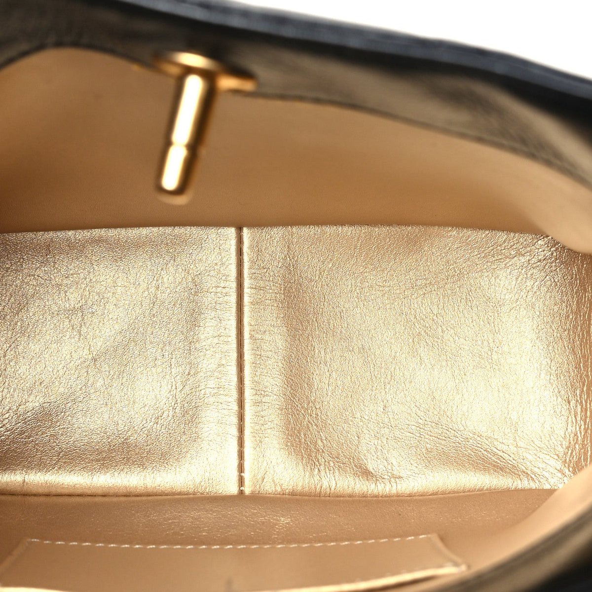 Shiny Lambskin Quilted CC Hobo Black