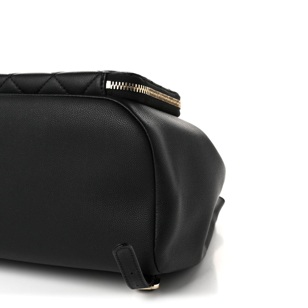 Caviar Quilted Business Affinity Backpack Black