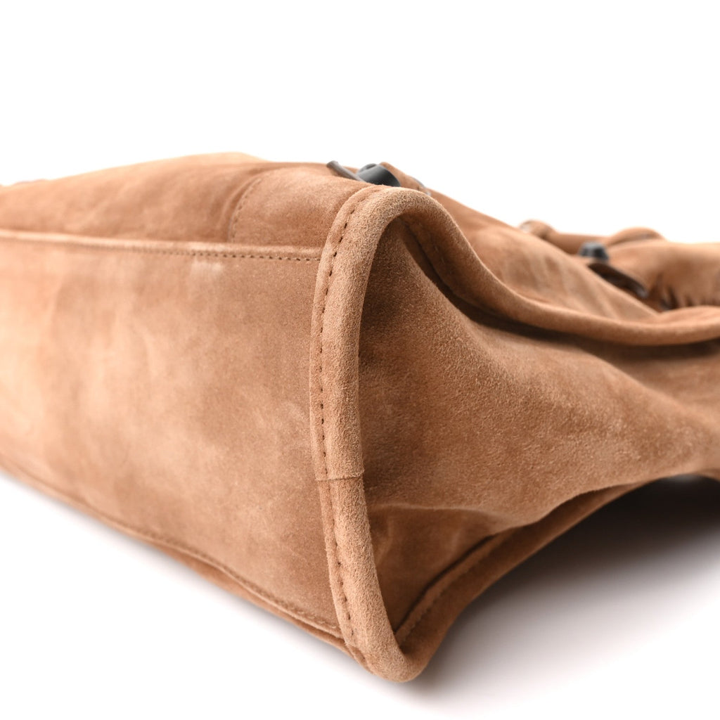 Waxed Suede Calfskin Classic Hardware Small Le City Camel Camel