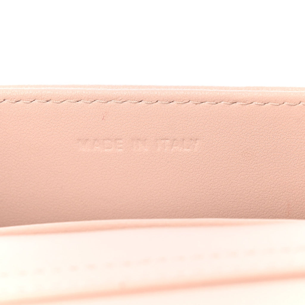 Lambskin Cannage Mini My Dior Top Handle Clutch Rose Poudre