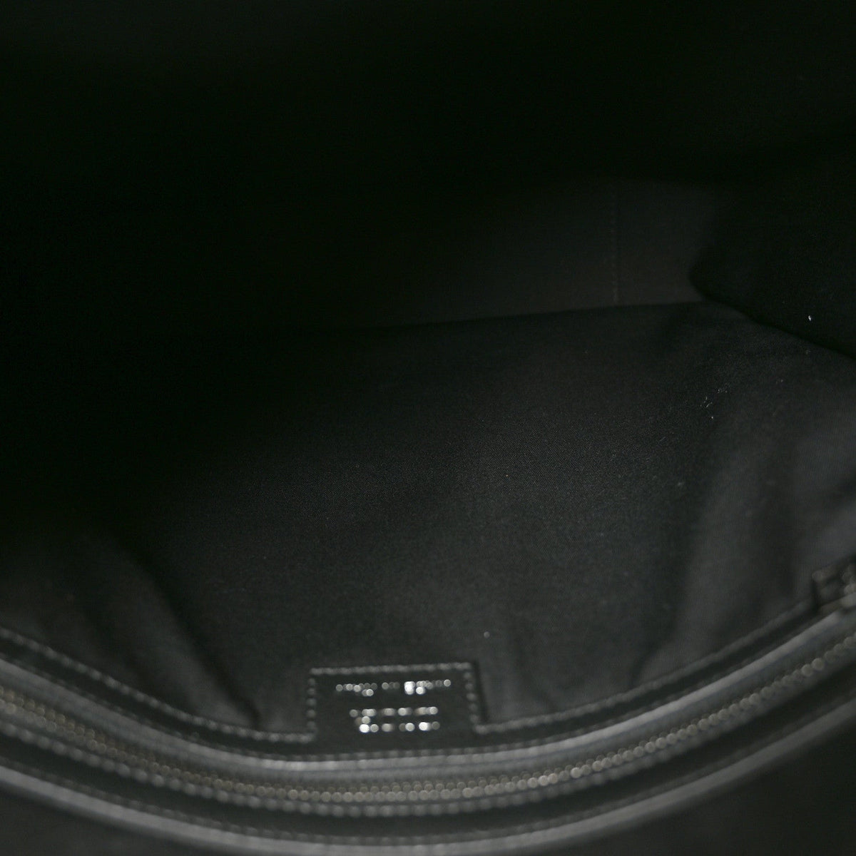 Oblique Saddle Tote Beige Black