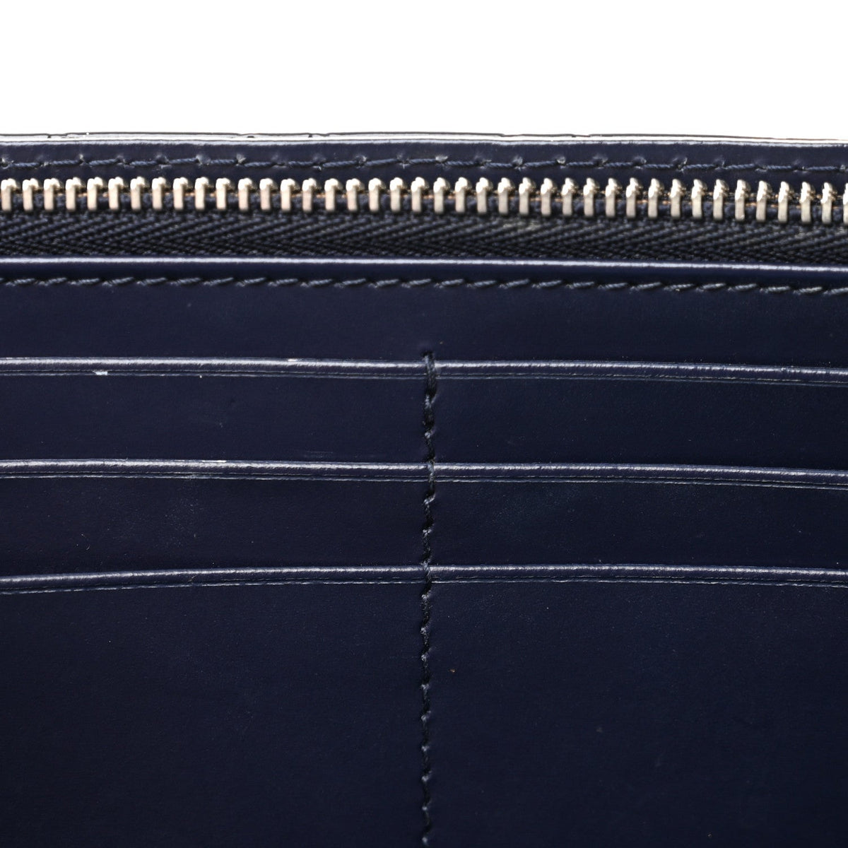 Patent Cannage Lady Dior Rendezvous Wallet On Chain Navy Blue