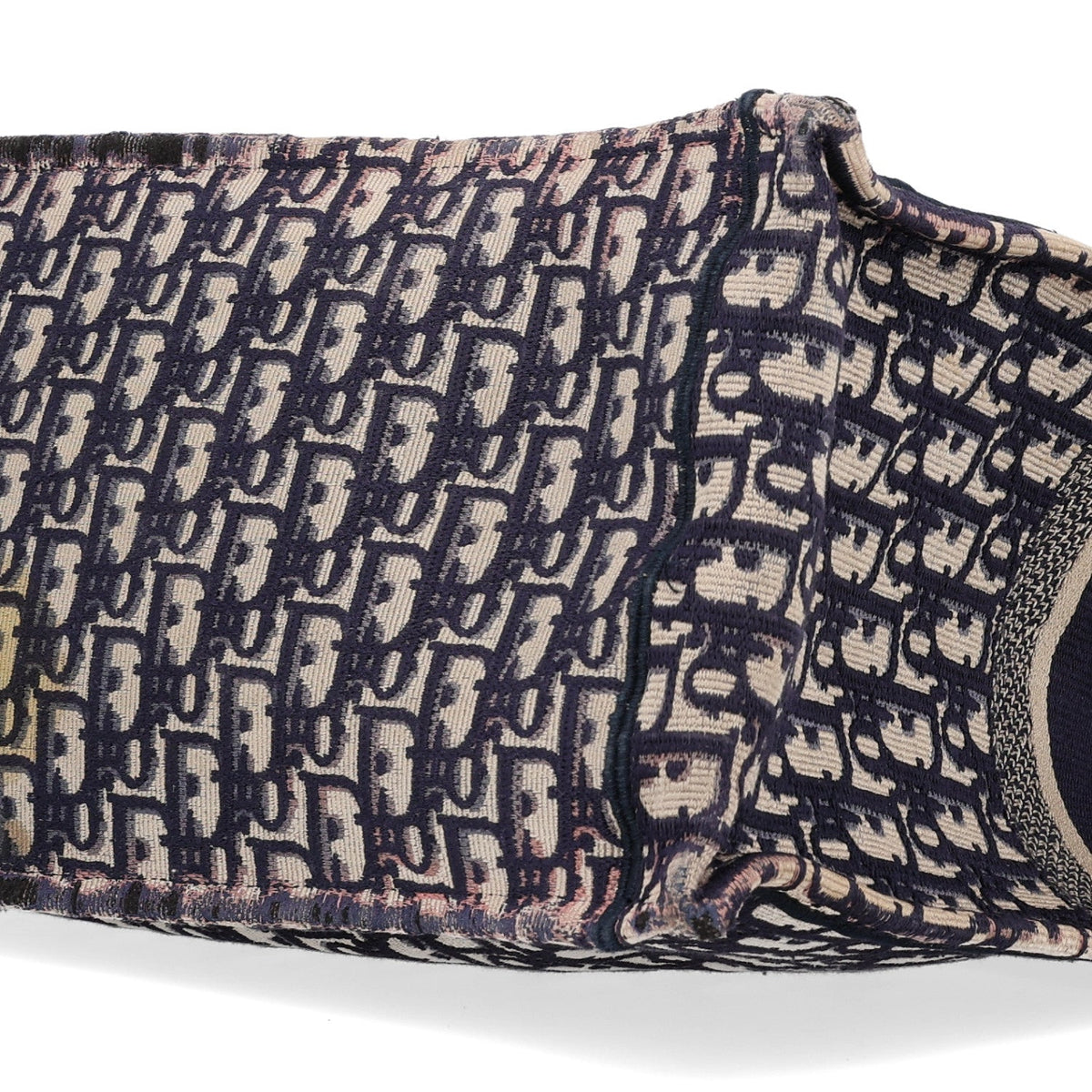 Oblique Large Book Tote Blue Multicolor