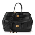 Smooth Calfskin Small Bel Air Carry All Bag Black