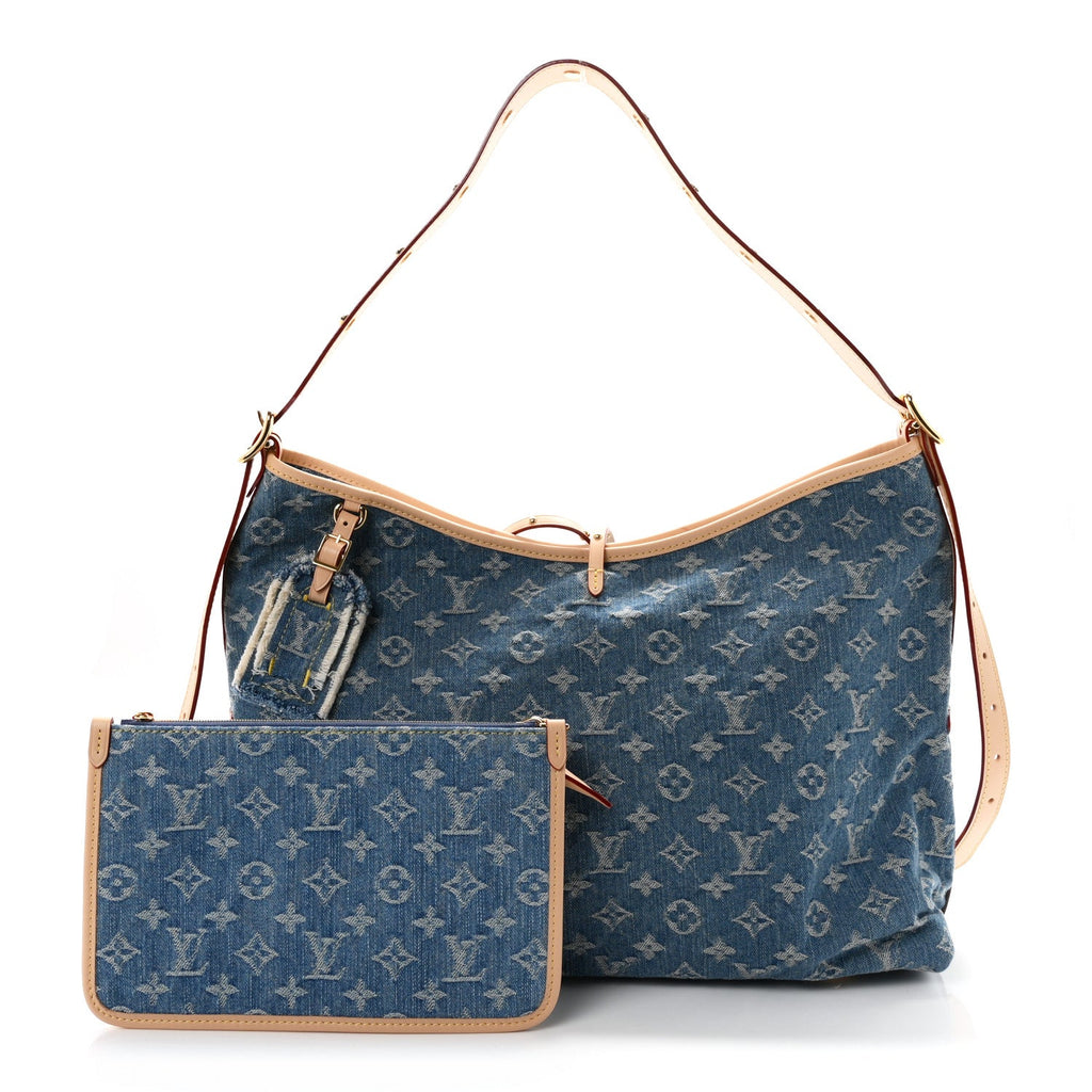 Monogram Denim CarryAll MM Blue