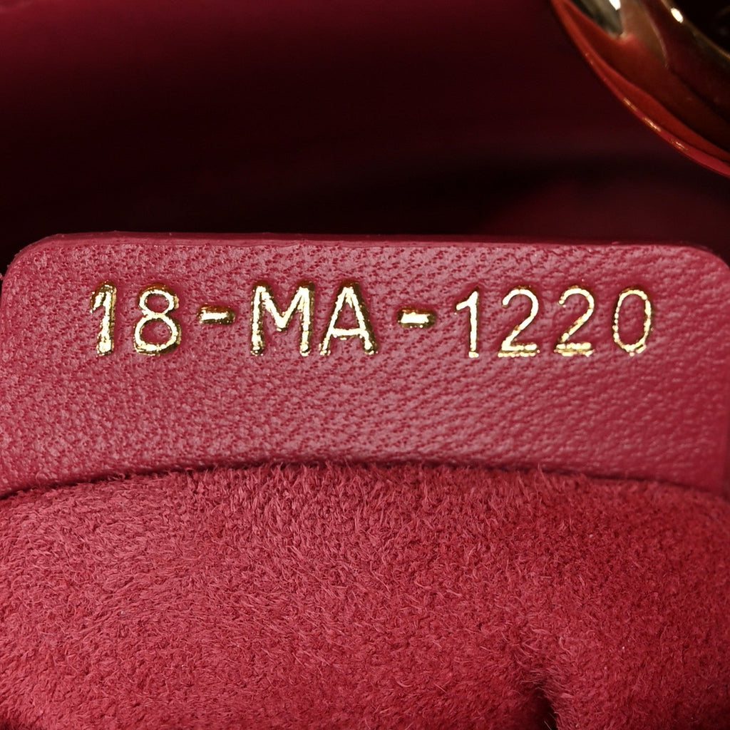 Lambskin Cannage Mini Lady Dior Pink