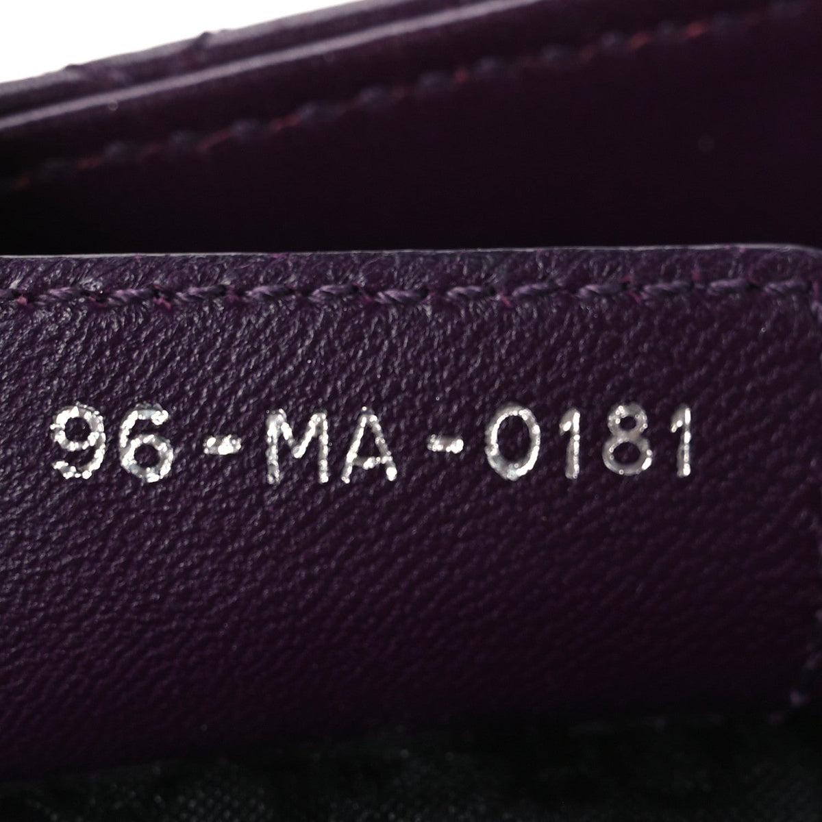 Lambskin Cannage Medium Lady Dior Purple