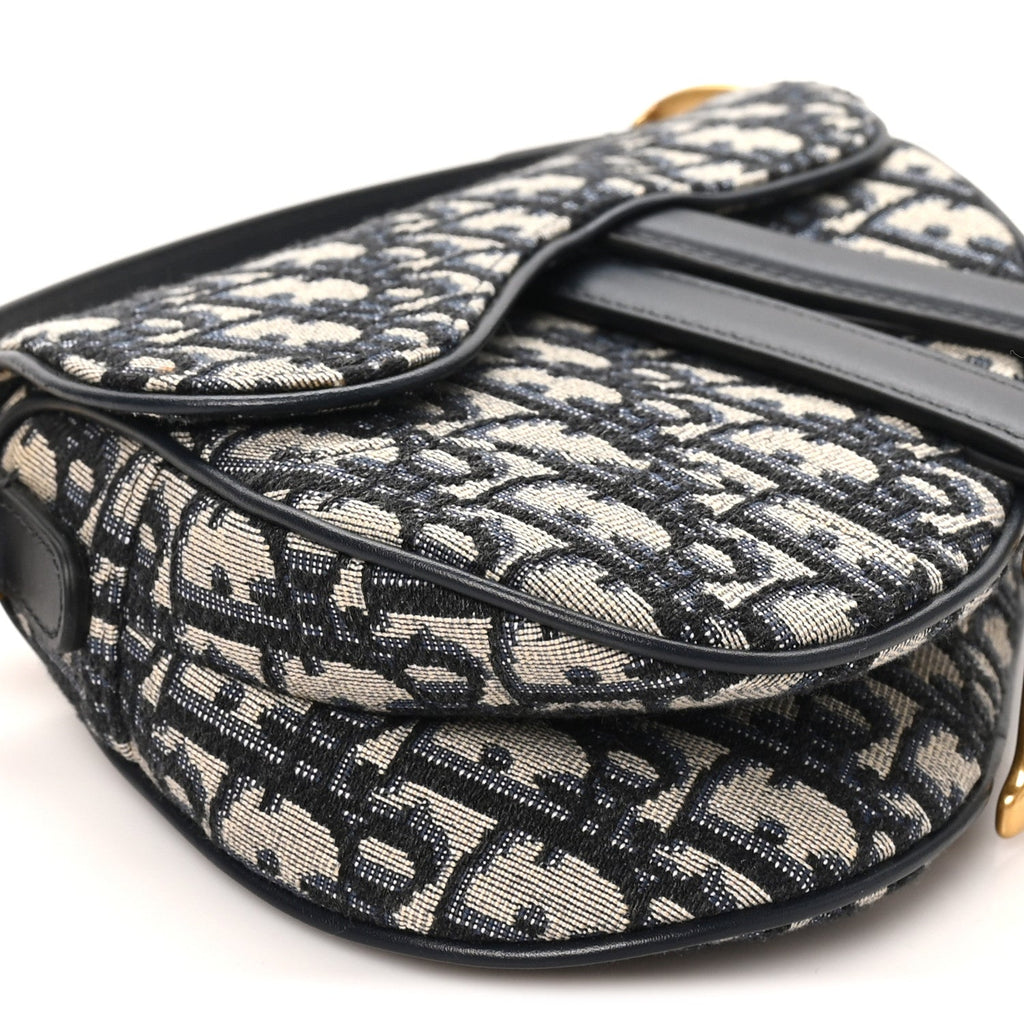 Oblique Mini Saddle Bag Blue