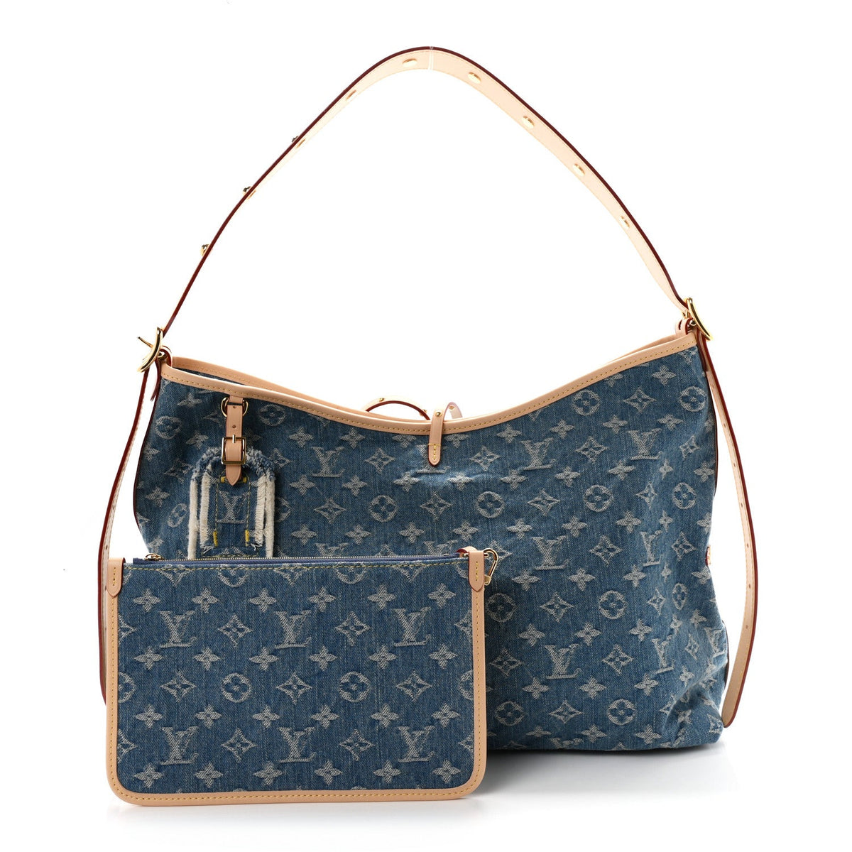 Monogram Denim CarryAll MM Blue