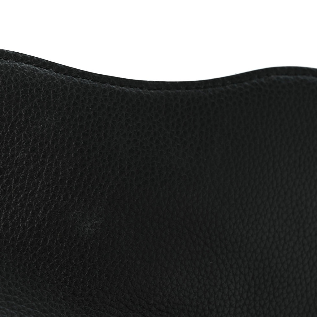 HOMME Oblique Calfskin Mens Mini Saddle Backpack Navy Blue